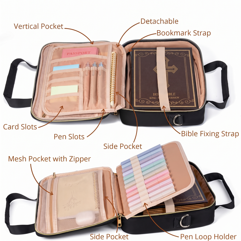 Dustproof Bible Carrying Case Set (23 Pcs Set)